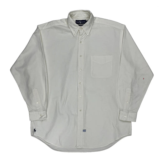 Vintage Ralph Lauren Shirt - Medium White Cotton