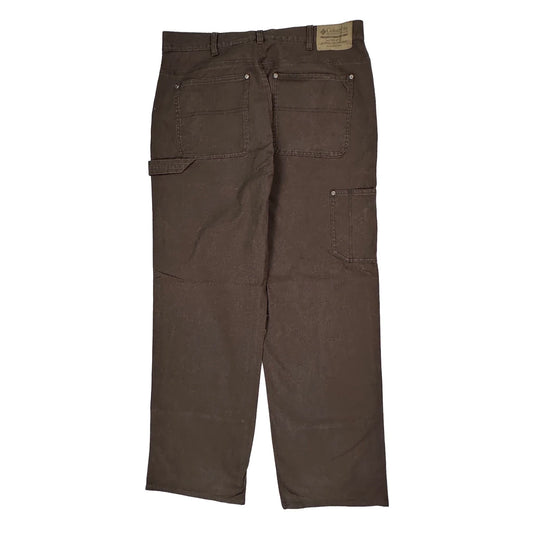 Columbia Carpenter Trousers - 36W 30L Brown Cotton
