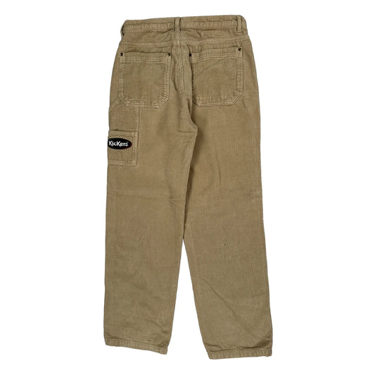 Kickers Carpenter Trousers - 30W 29L Beige Corduroy