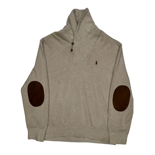 Polo By Ralph Lauren Jumper - XL Beige Cotton