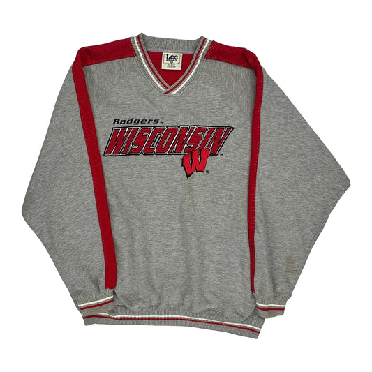 Wisconsin Badgers Lee Sport College Sweatshirt - XL Grey Polyester Blend