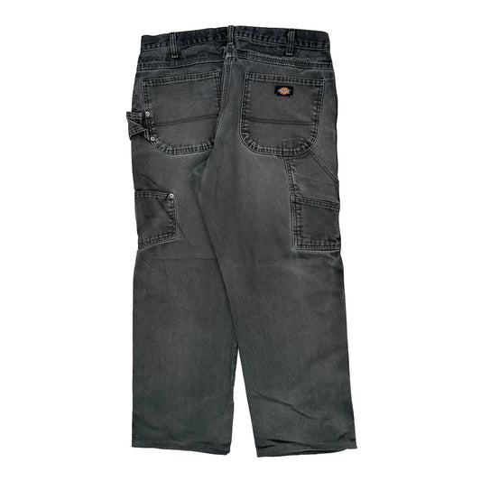 Dickies Carpenter Trousers - 33W 28L Grey Cotton
