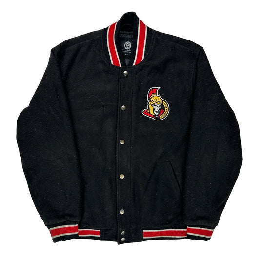 Ottawa Senators Nhl Varsity Jacket - XL Black Wool