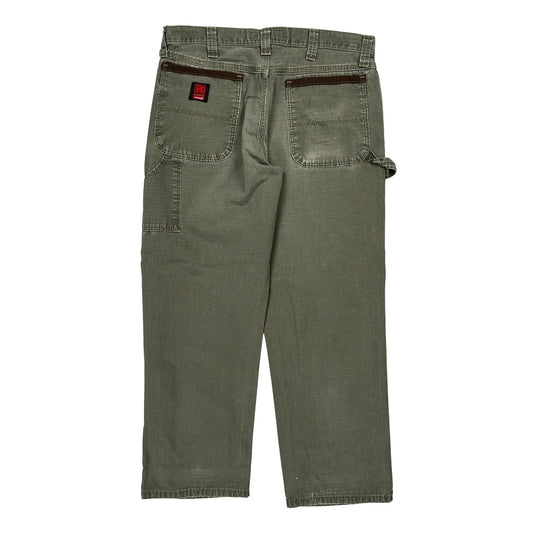 Rustler Carpenter Trousers - 36W 30L Grey Cotton