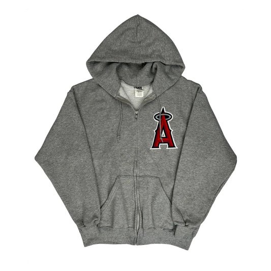 Los Angeles Angels Lee Mlb Hoodie - Small Grey Cotton Blend