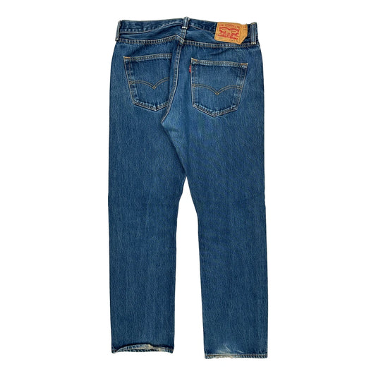501 Levis Jeans - 32W 30L Blue Denim