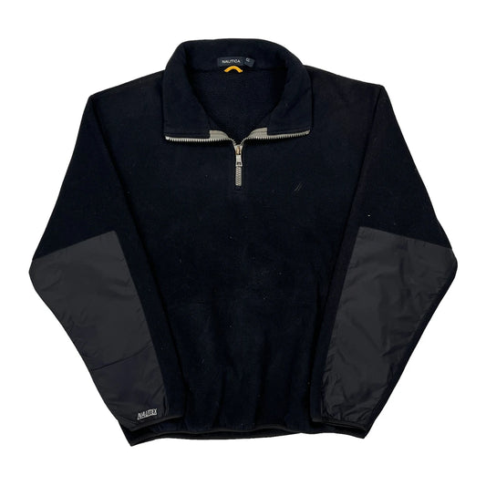 Vintage Nautica Fleece - Large Black Polyester