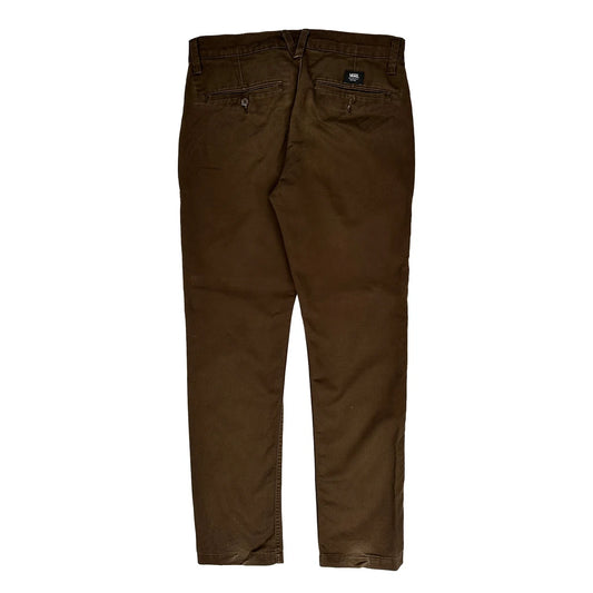Vintage Vans Slim Fit Chinos - 32W 31L Brown Cotton