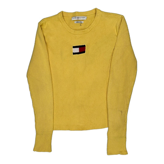 Tommy Hilfiger Jumper - Small Yellow Cotton