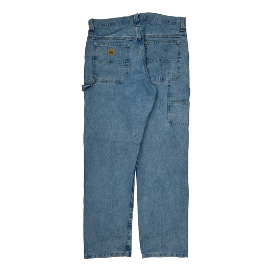 Lee Carpenter Jeans - 34W 31L Light Wash Cotton