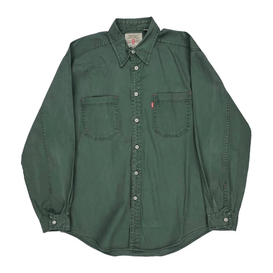 Levis Denim Shirt - Large Green Cotton