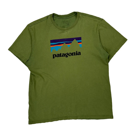 Patagonia Graphic T-Shirt - Medium Green Cotton
