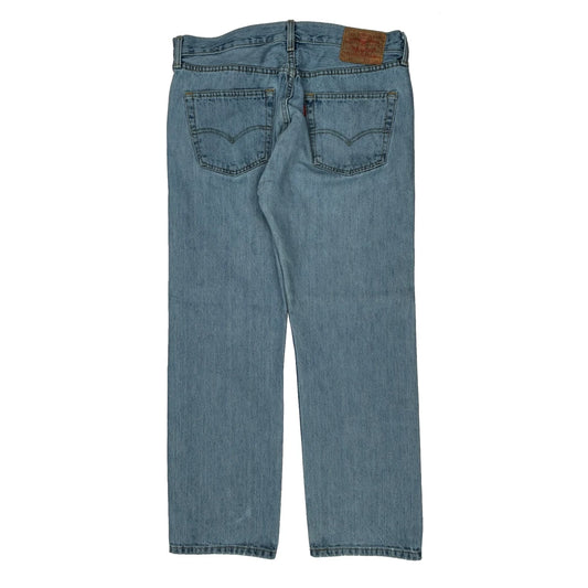 501 Levis Jeans - 34W 30L Light Wash Cotton