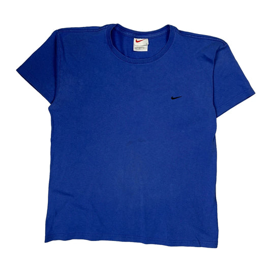 Vintage Nike T-Shirt - Large Blue Cotton