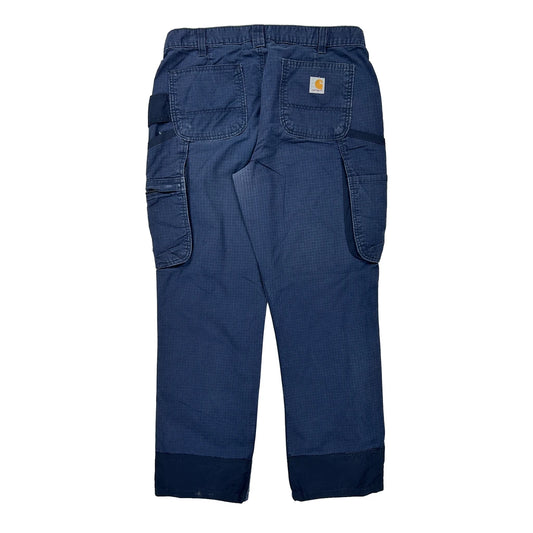 Carhartt Cargo Cargo Trousers - 34W 29L Blue Cotton