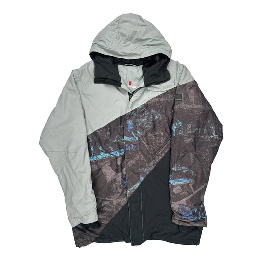 Quiksilver Graphic Ski Jacket - XL Blue Polyester