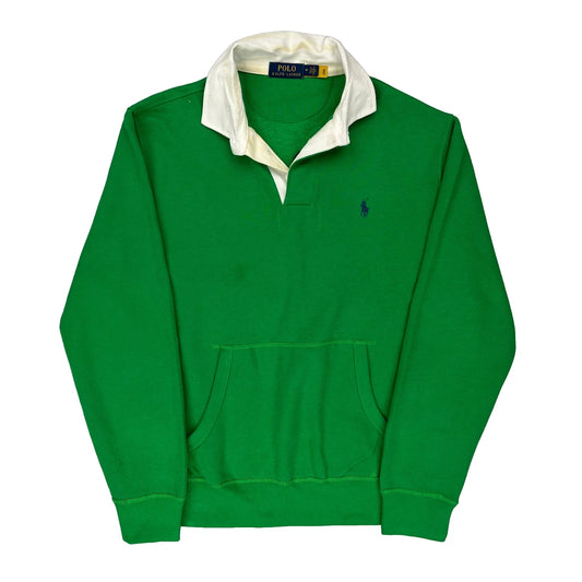 Polo By Ralph Lauren Rugby Shirt - Medium Green Cotton