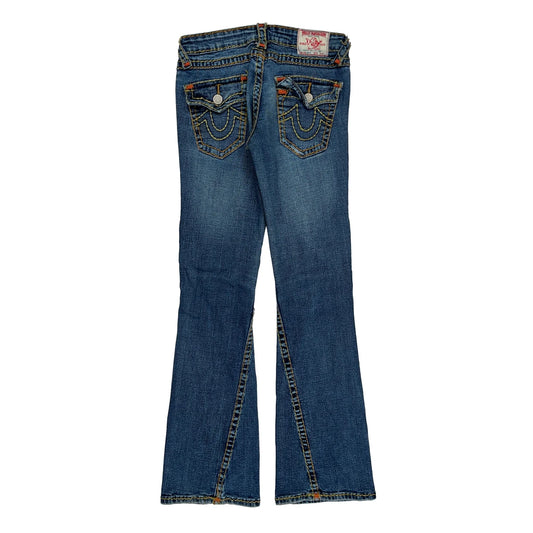 True Religion Boot Cut Jeans - 28W UK 6 Blue Denim