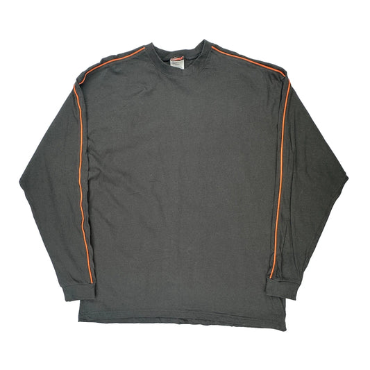 Harley Davidson Long Sleeve T-Shirt - 2XL Grey Cotton