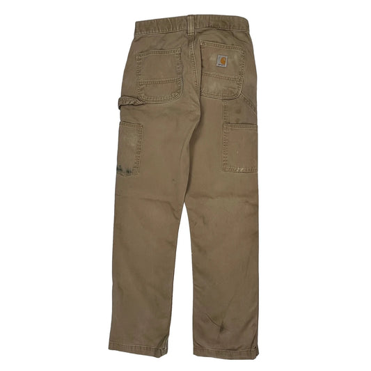 Carhartt Carpenter Trousers - 28W UK 8 Brown Cotton