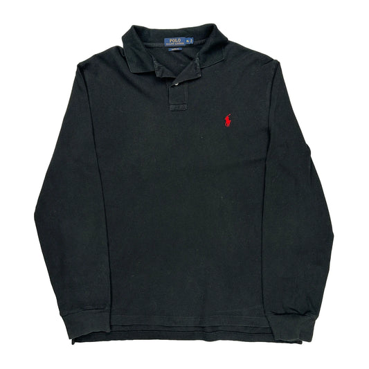 Polo By Ralph Lauren Long Sleeve Polo Shirt - XL Black Cotton