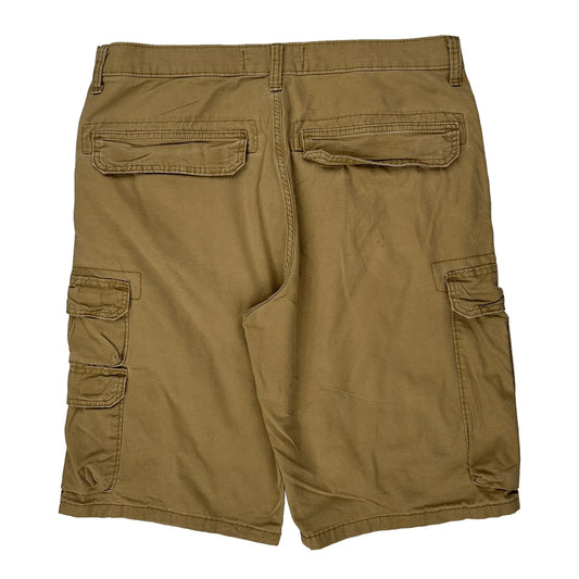 Wrangler Cargo Shorts - 34W 11L Khaki Cotton