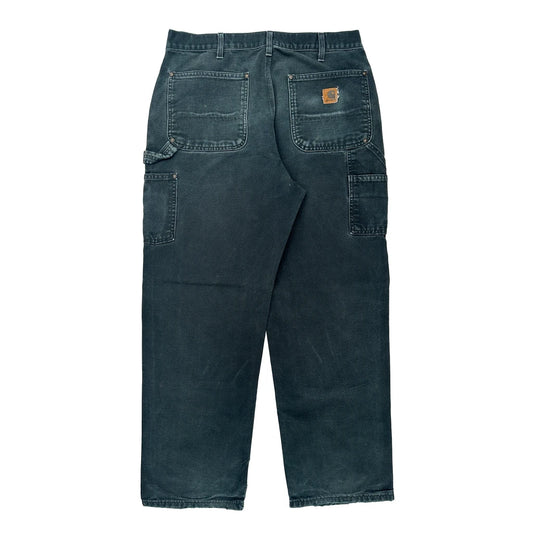Carhartt Carpenter Trousers - 32W 29L Dark Wash Cotton
