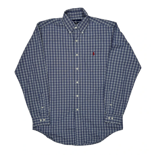 Ralph Lauren Checked Shirt - Medium Blue Cotton