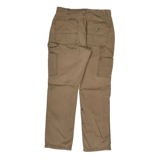 Carhartt Carpenter Trousers - 30W 32L Beige Cotton