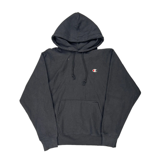 Reverse Weave Champion Hoodie - Large Black Cotton Blend
