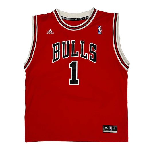 Vintage Chicago Bulls Adidas Nba Jersey - XL Red Polyester