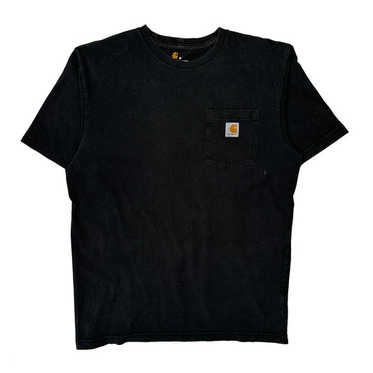 Vintage Carhartt T-Shirt - Medium Black Cotton