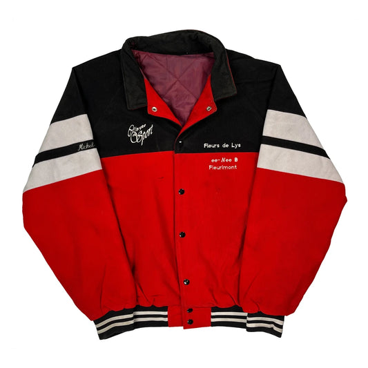 Fleurs De Lys Unbranded Varsity Jacket - XL Black Cotton