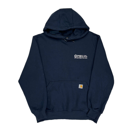 Rain Defender Carhartt Hoodie - Large Navy Cotton