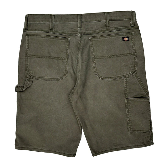Dickies Carpenter Shorts - 38W 10L Green Cotton Blend