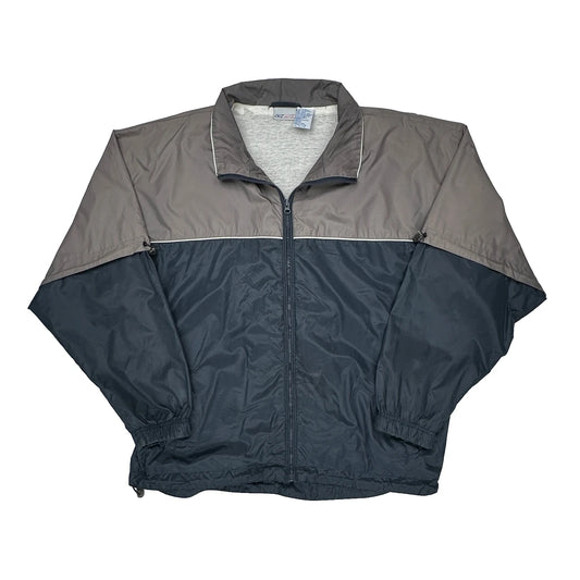 Reebok Windbreaker - XL Gray Nylon