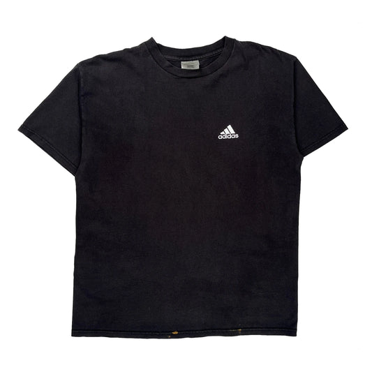 Adidas T-Shirt - Medium Black Cotton