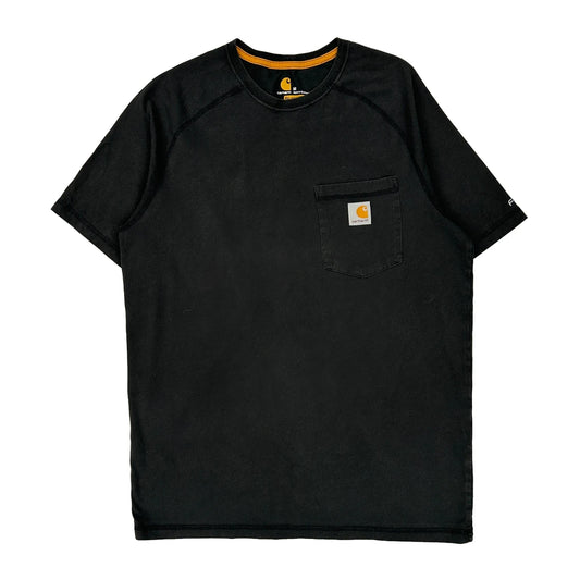 Carhartt T-Shirt - Medium Black Cotton