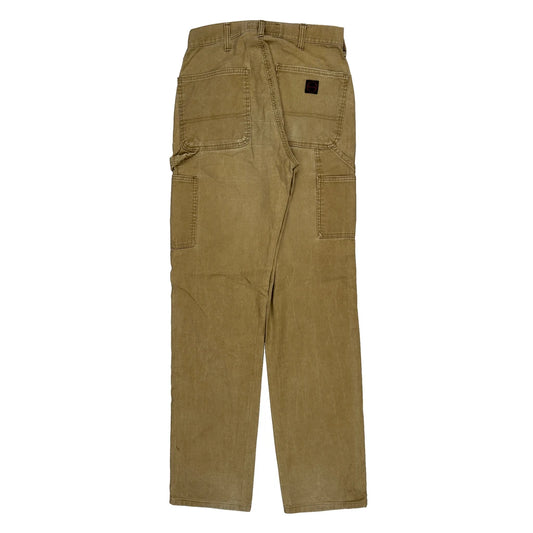 Take Two Carpenter Trousers - 31W 34L Beige Cotton