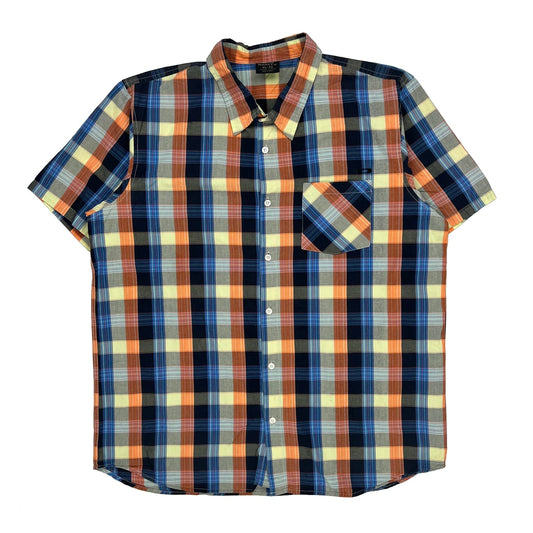 Oakley Checked Short Sleeve Shirt - XL Multicoloured Cotton