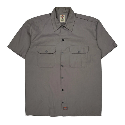 Dickies Short Sleeve Shirt - Medium Grey Polyester Blend