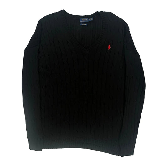Polo By Ralph Lauren Jumper - Medium Black Cotton