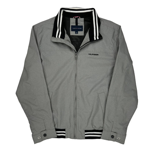 Tommy Hilfiger Jacket - Large Gray Polyester