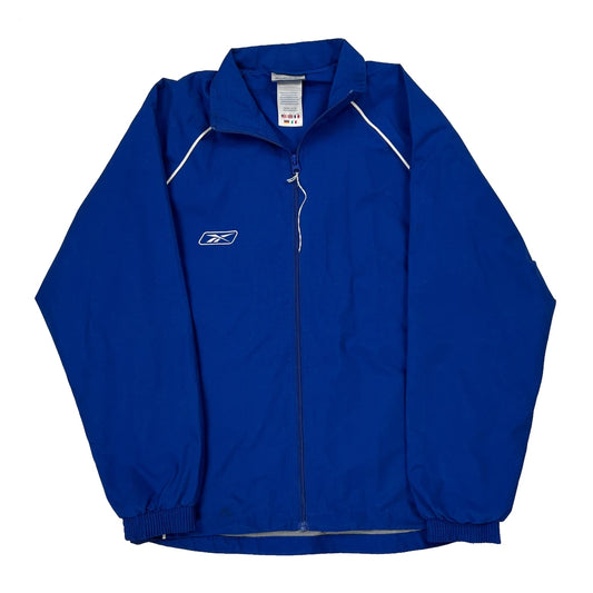 Reebok Windbreaker - XL Blue Polyester