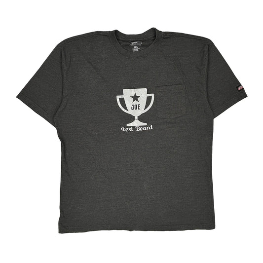 Dickies Graphic T-Shirt - 2XL Gray Cotton Blend