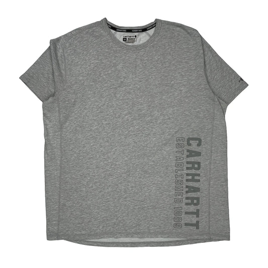 Carhartt Spellout T-Shirt - 2XL Gray Cotton