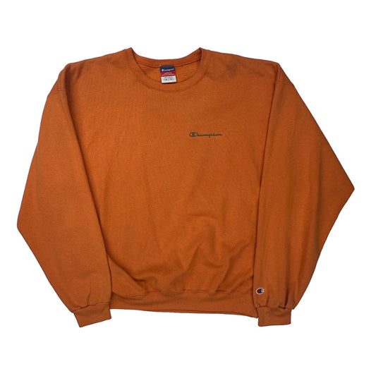 Champion Sweatshirt - XL Orange Cotton