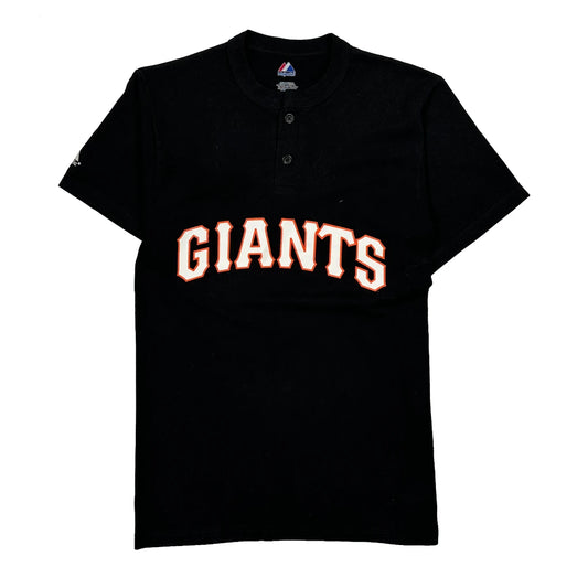 Giants Majestic Mlb Jersey - Small Black Cotton Blend