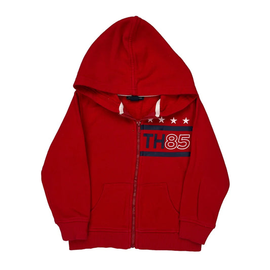 Age 3 Tommy Hilfiger Hoodie - XS Red Cotton