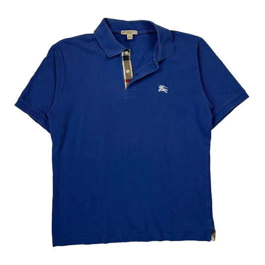 Burberry Brit Polo Shirt - Small Blue Cotton